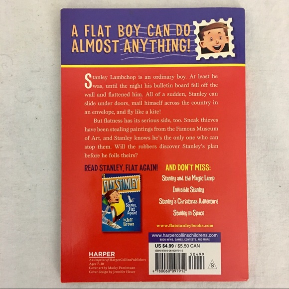 Flat Stanley Kid’s Books Age 7 - 10 Bundle of 3 - Picture 3 of 11